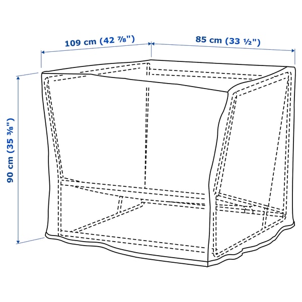 Illustration with measurements for the product: TOSTERÖ.