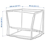 Illustration with measurements for the product: TOSTERÖ.