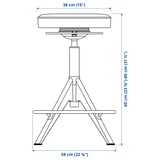 Illustration with measurements for the product: TROLLBERGET.