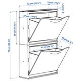 Illustration with measurements for the product: TRONES.