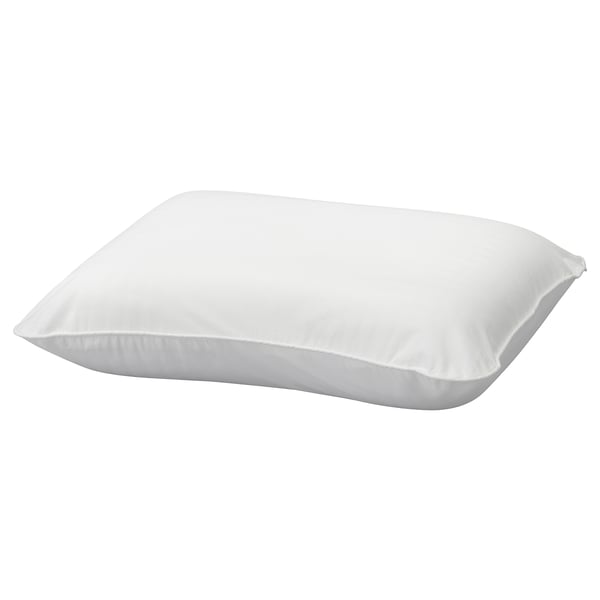 A white ULLVIDE pillowcase, rectangular in shape, made from soft, breathable cotton and lyocell blend, designed for comfort.