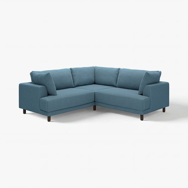 UPPÅKRA Modular corner sofa, 3-seat, Axvall dark grey-blue