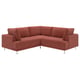 UPPÅKRA Modular corner sofa, 3-seat, Samsala brown-red
