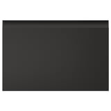 Elegant black UPPLÖV kitchen cabinet; rectangular, plastic edges, minimalist design.