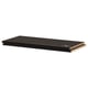 UTRUSTA black shelf, melamine, rectangular, thick, durable.
