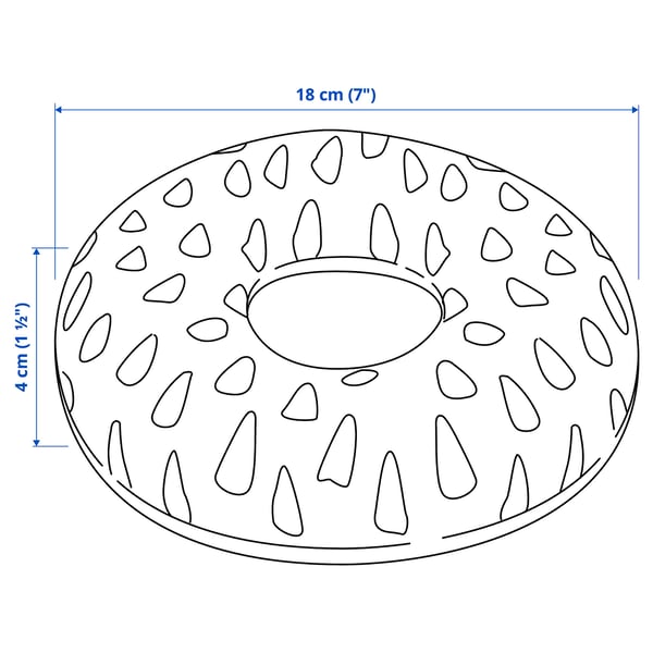 Illustration with measurements for the product: UTSÅDD.
