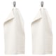 Option: Two white VÅGSJÖN towels hang on silver hooks, texture visible.