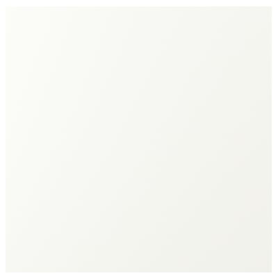 White VALLSTENA kitchen cabinet, simple design, smooth surface, particleboard & plastic.
