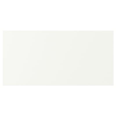 VALLSTENA white kitchen cabinet with smooth surface, rectangular shape, simple design.