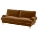 VALNÄS Cover for 2-seat sofa, Alhamn dark yellow-brown
