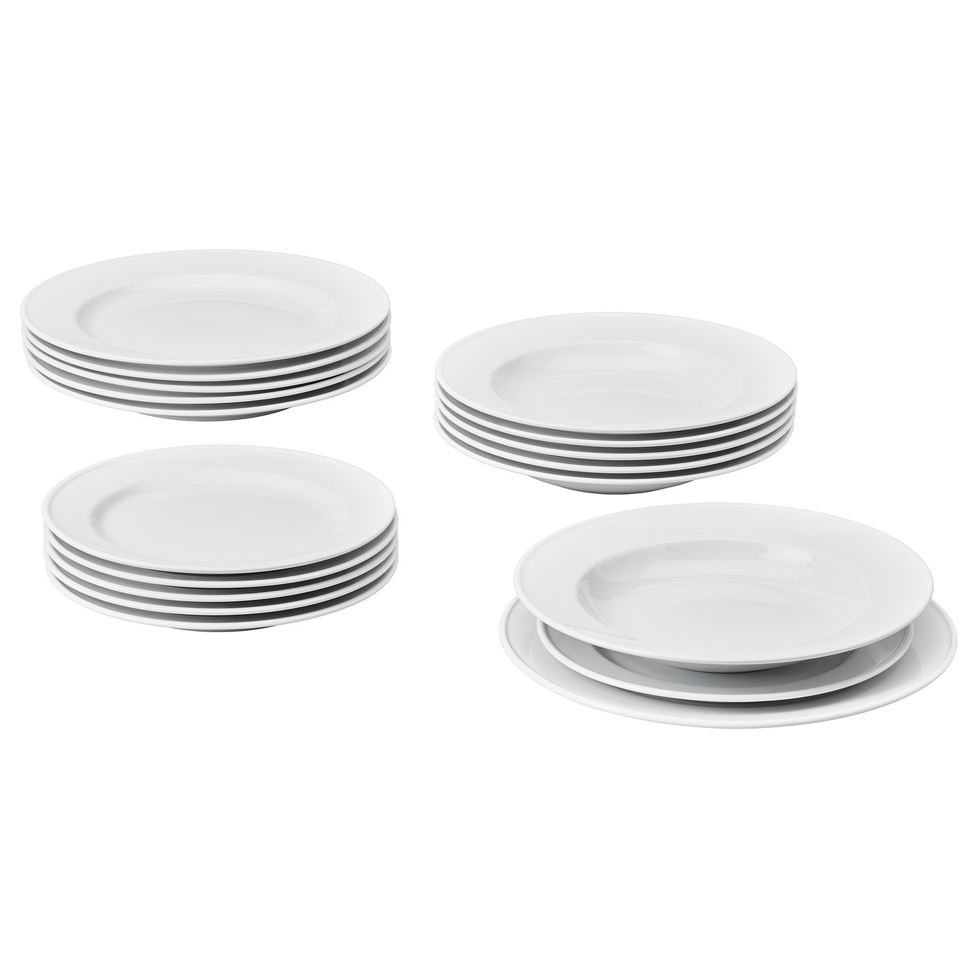 VARDAGEN 18-piece service, white