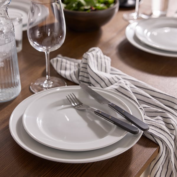 VARDAGEN Side plate, white, 22 cm