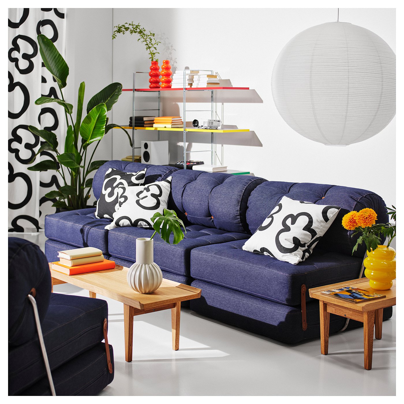 VÅRKUMLA Chair-bed - Vansta blue