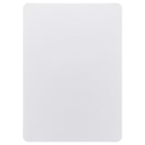 VEMUND white rectangular sign, plastic and steel, versatile mounting.