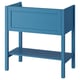 VIDVESSEL Wash-stand with drawer, dark grey-blue stained, 80x48x84 cm
