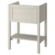 VIDVESSEL Wash-stand with drawer, light grey-beige stained, 60x48x84 cm