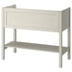 VIDVESSEL Wash-stand with drawer, light grey-beige stained, 100x48x84 cm