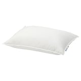 VILDKORN pillow - white, eco-polyester-cotton, soft & firm.