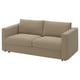 VIMLE 2-seat sofa-bed, Johanneshov brown-beige
