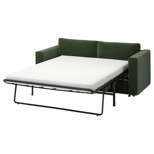 VIMLE 2-seat sofa-bed, Johanneshov dark green
