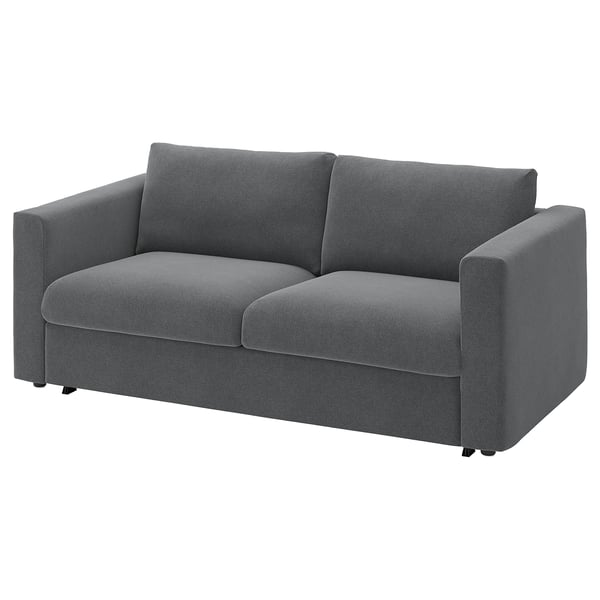 VIMLE 2-seat sofa-bed, Johanneshov dark grey