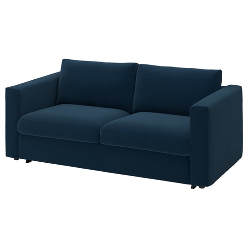 VIMLE 2-seat sofa-bed, Kelinge dark blue