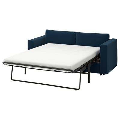 VIMLE 2-seat sofa-bed, Kelinge dark blue