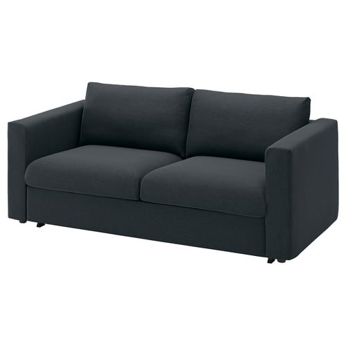VIMLE 2-seat sofa-bed, Knäbäck anthracite
