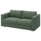 VIMLE 2-seat sofa-bed, Knäbäck grey-green