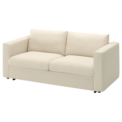 VIMLE 2-seat sofa-bed, Knäbäck light beige