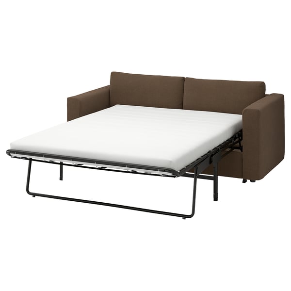 VIMLE 2-seat sofa-bed, Mosshed dark brown