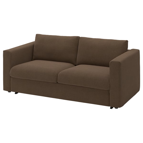 VIMLE 2-seat sofa-bed, Mosshed dark brown