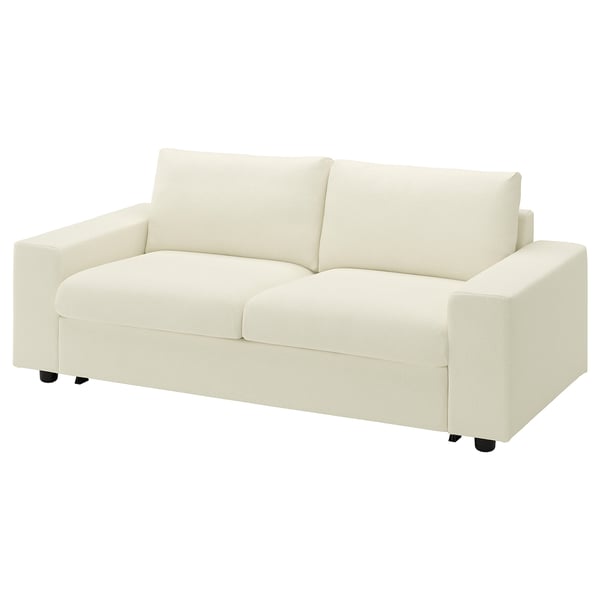VIMLE 2-seat sofa-bed, with wide armrests/Johanneshov off-white
