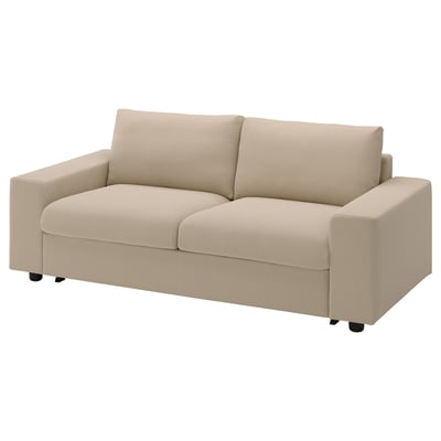VIMLE 2-seat sofa-bed, with wide armrests/Kelinge beige