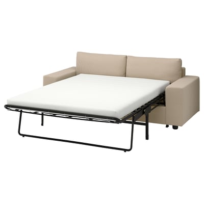 VIMLE 2-seat sofa-bed, with wide armrests/Kelinge beige