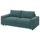 VIMLE 2-seat sofa-bed, with wide armrests/Kelinge grey-turquoise