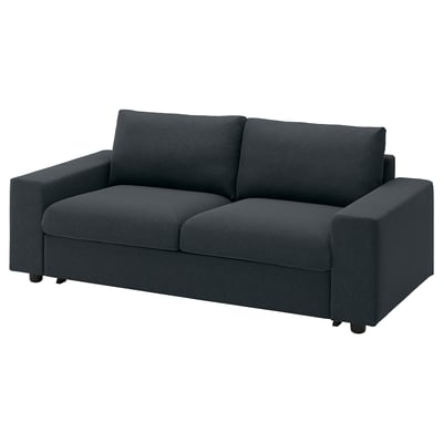 VIMLE 2-seat sofa-bed, with wide armrests/Knäbäck anthracite