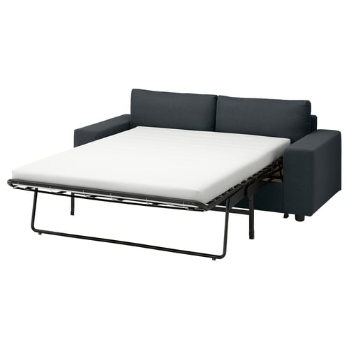 VIMLE 2-seat sofa-bed, with wide armrests/Knäbäck anthracite