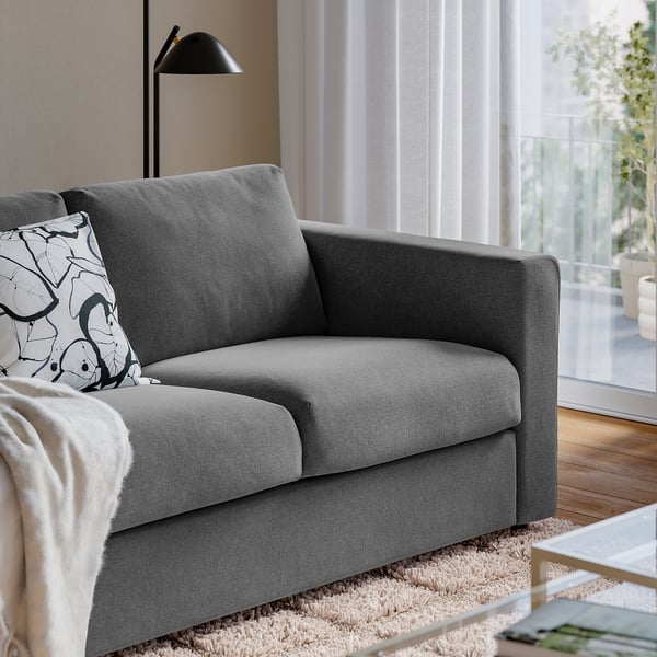 VIMLE 2-seat sofa, Johanneshov dark grey