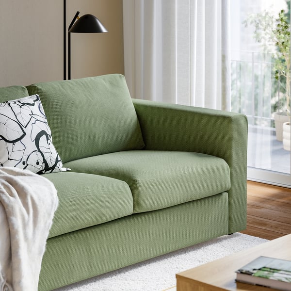 VIMLE 2-seat sofa, Mosshed grey-green