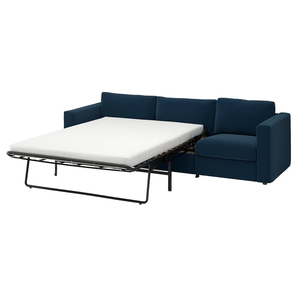 VIMLE 3-seat sofa-bed, Kelinge dark blue