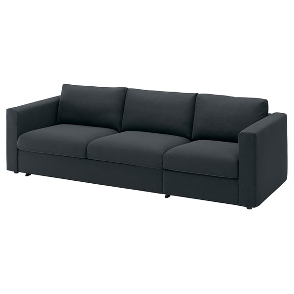 VIMLE 3-seat sofa-bed, Knäbäck anthracite