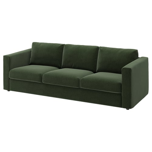 VIMLE 3-seat sofa, Johanneshov dark green