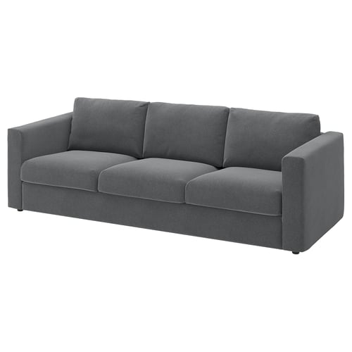 VIMLE 3-seat sofa, Johanneshov dark grey