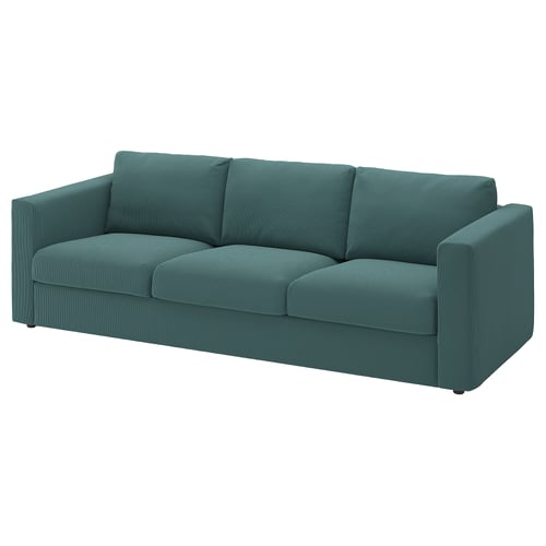 VIMLE 3-seat sofa, Kelinge grey-turquoise