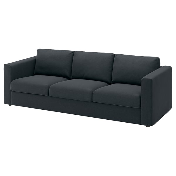 VIMLE 3-seat sofa, Knäbäck anthracite