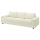 VIMLE 3-seat sofa, with wide armrests/Johanneshov off-white