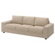 VIMLE 3-seat sofa, with wide armrests/Kelinge beige