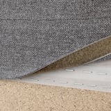 Close-up of VIMLE sofa fabric, removable and washable cover with hook-and-loop fastener.