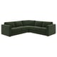 VIMLE Corner sofa, 4-seat, Johanneshov dark green